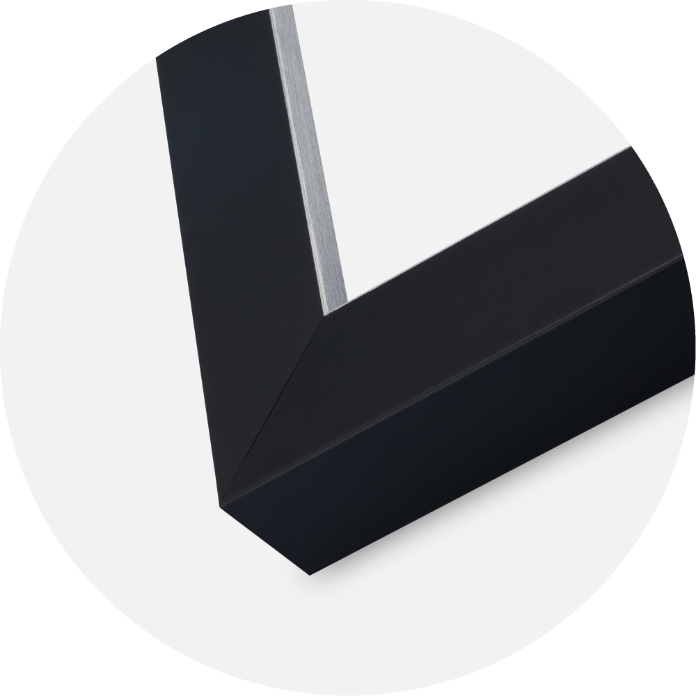 Raam Sussex Akrüülklaas Must/Hõbe 50x50 cm