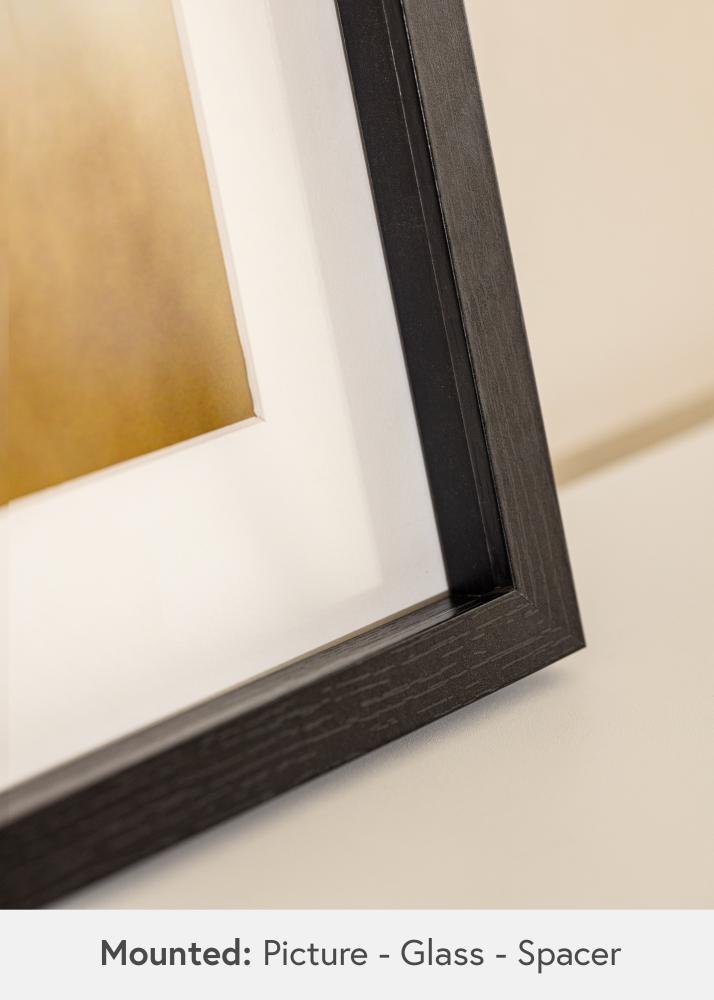 BGA Karbi raam Must 30x45 cm– paspartuu Valge 8x14 tolli