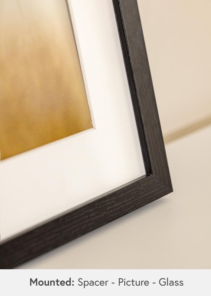 BGA Karbi raam Must 30x45 cm– paspartuu Valge 8x14 tolli