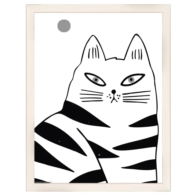 Raam Liv Valge 30x40 cm - paspartuu Valge 21x29,7 cm