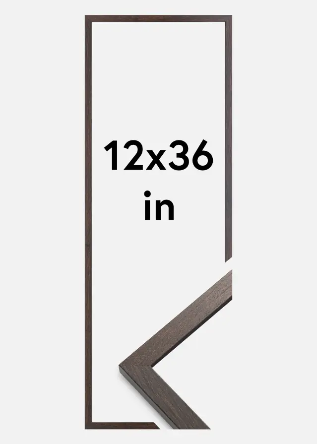 Raam Trendy Akruulklaas pahkel 12x36 inches (30,48x91,44 cm)