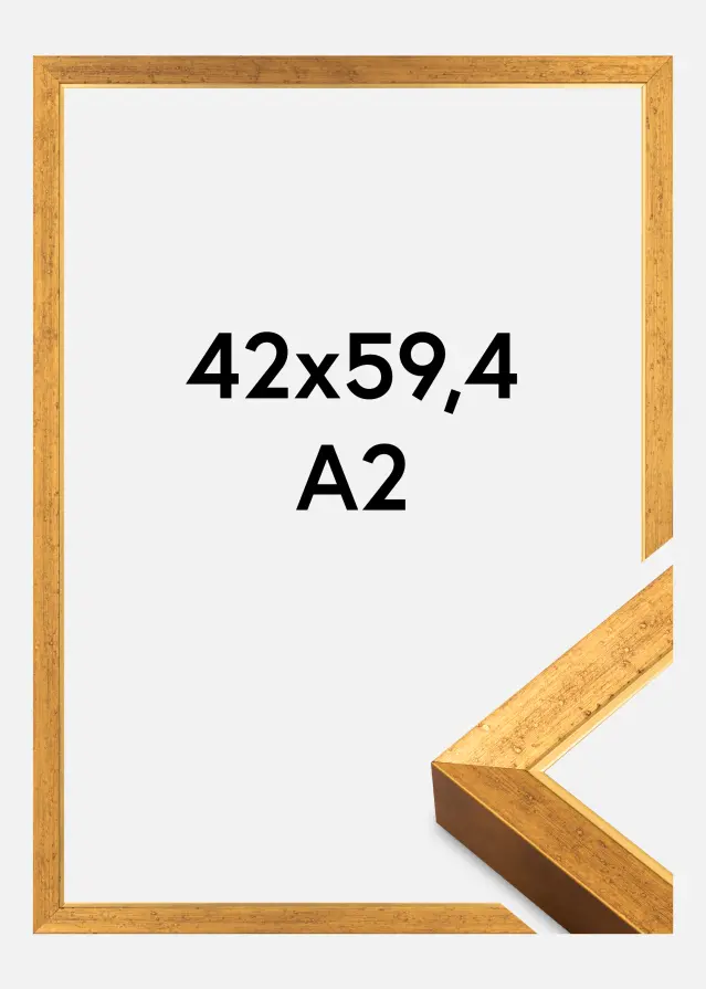 Raam Brema Akrüülklaas Kuld 42x59,4 cm (A2)