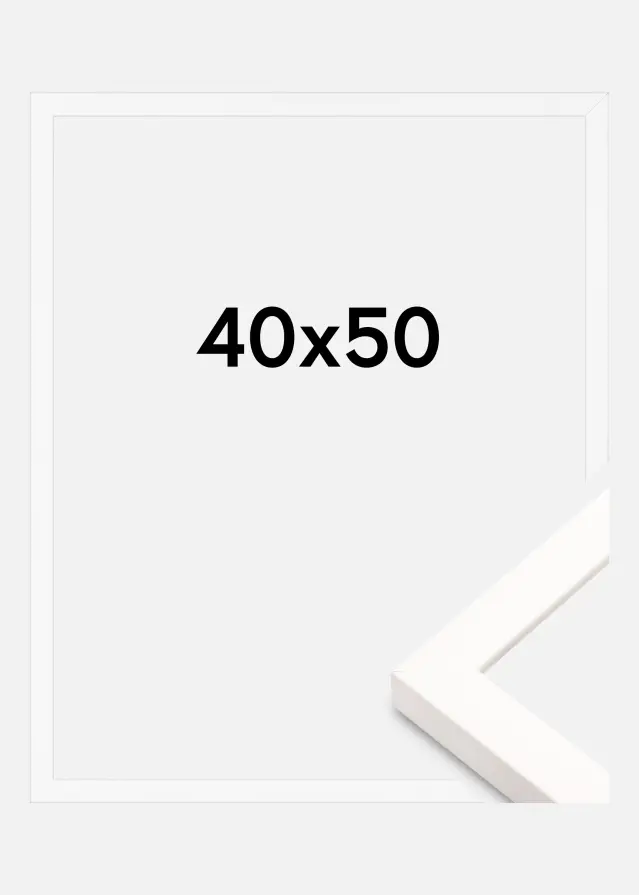 Raam Brooke Akrüülklaas Valge 40x50 cm