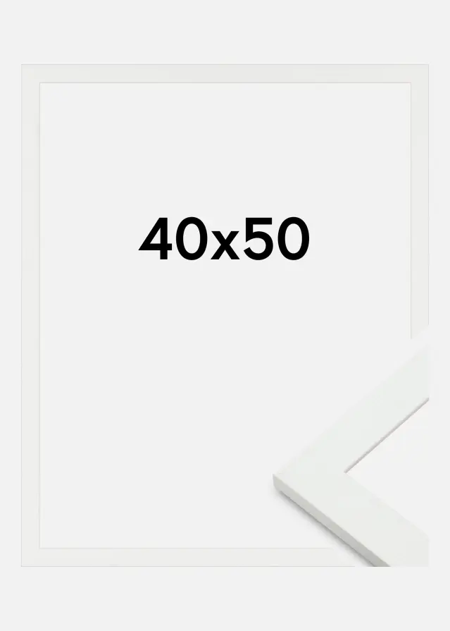 Raam Sandra Akrüül Klaas Valge 40x50 cm