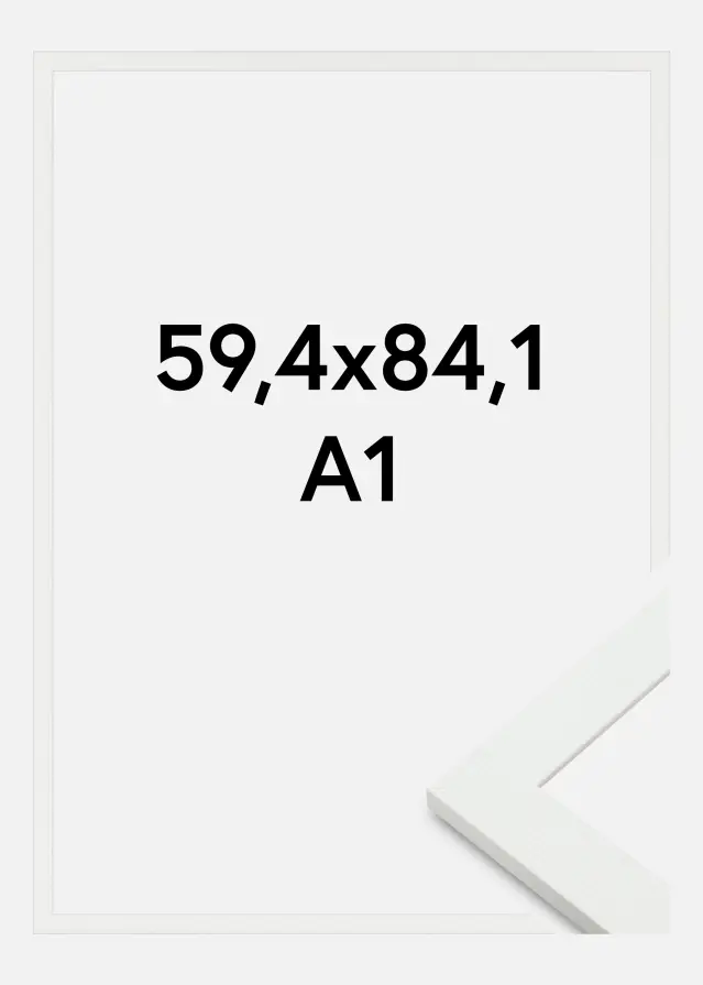 Raam Sandra Akrüülklaas Valge 59,4x84,1 cm (A1)