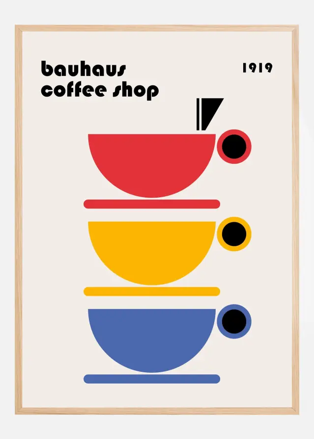 Bauhaus Coffee Minimalist Plakat
