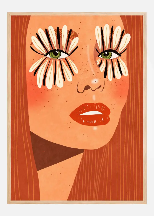 Flower Eyes Plakat
