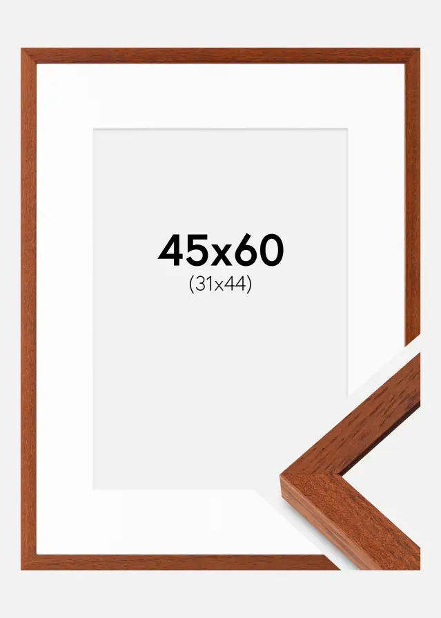 Raam Hermes Kirss 45x60 cm - paspartuu Valge 32x45 cm