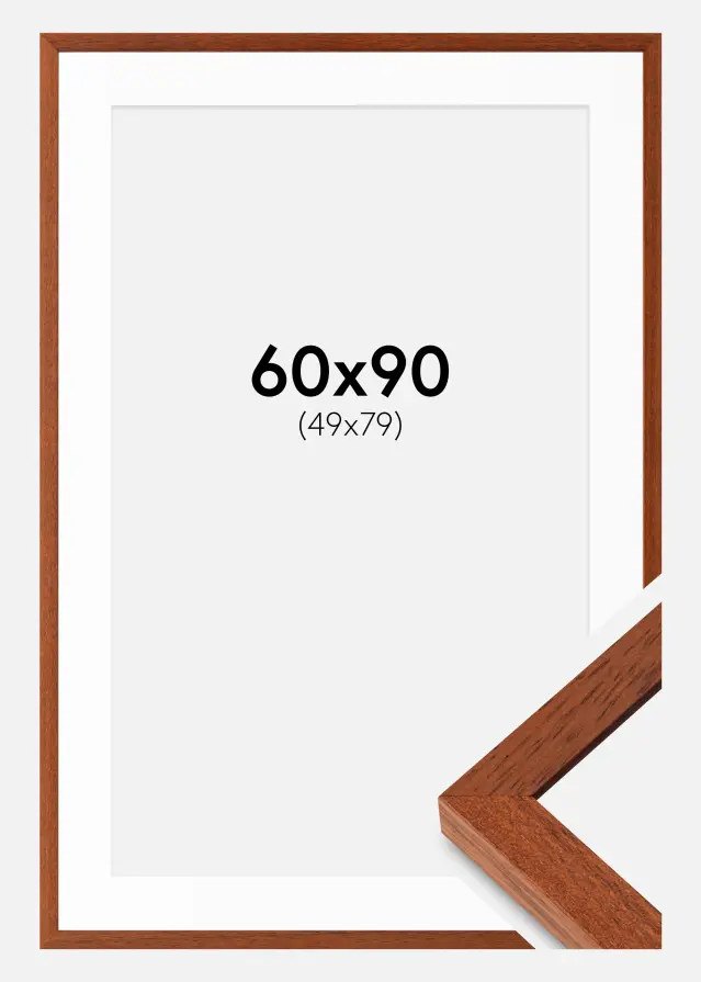 Raam Hermes Kirss 60x90 cm - paspartuu Valge 50x80 cm