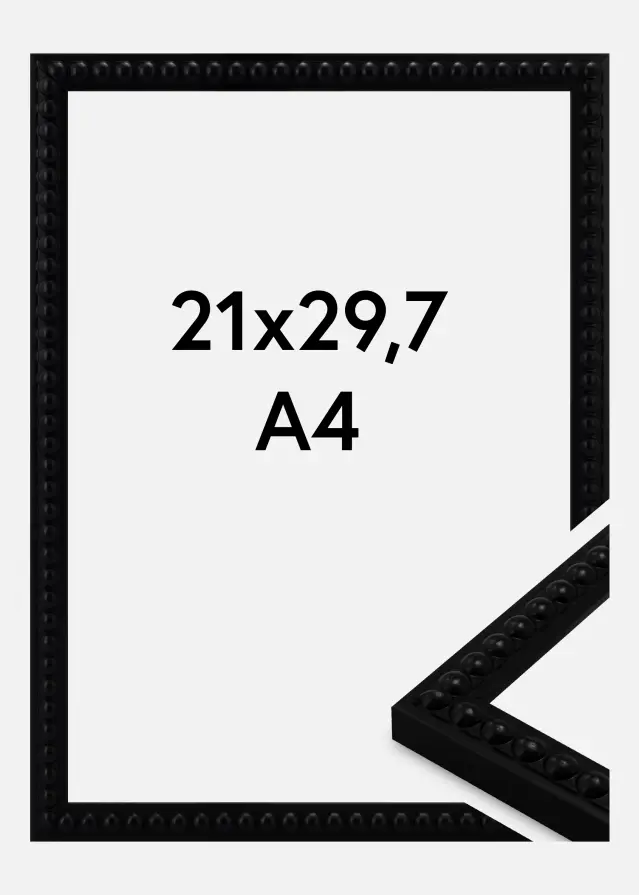 Raam Perla Akrüülklaas Black 21x29.7 cm (A4)