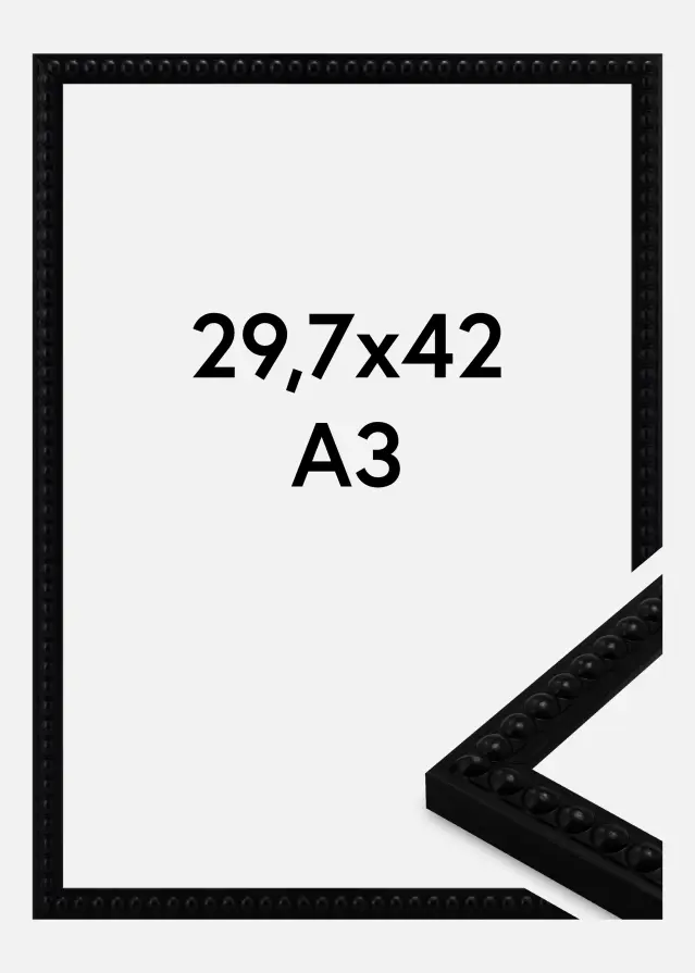 Raam Perla Akrüülklaas Black 29.7x42 cm (A3)