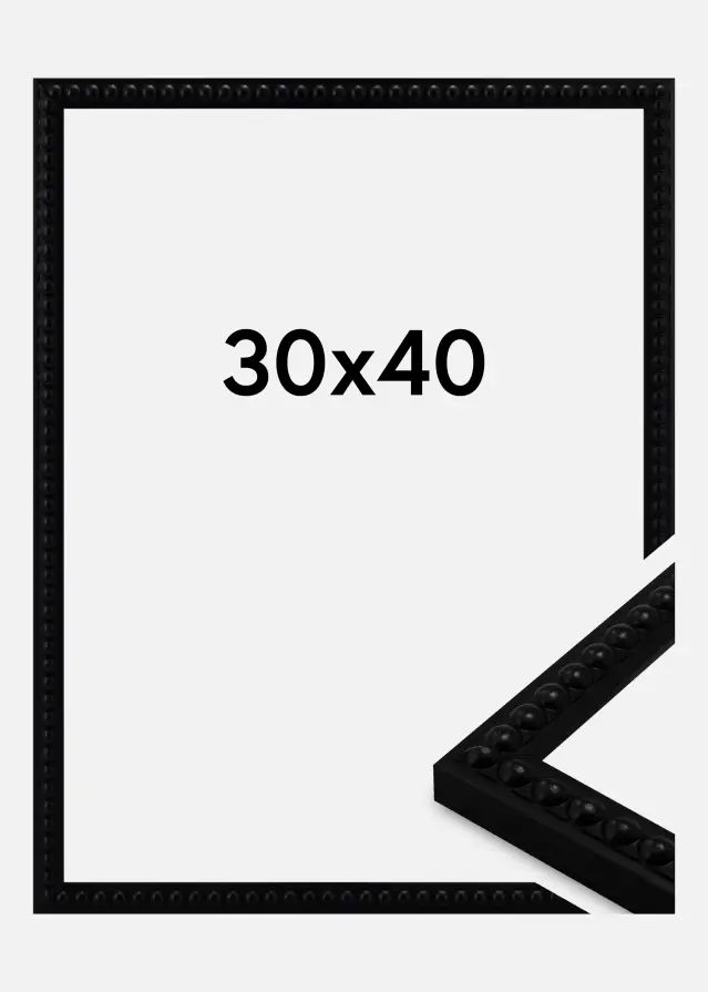 Raam Perla Akrüülklaas Black 30x40 cm