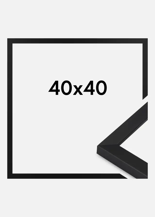 Raam Oban Akrüülklaas Must 40x40 cm