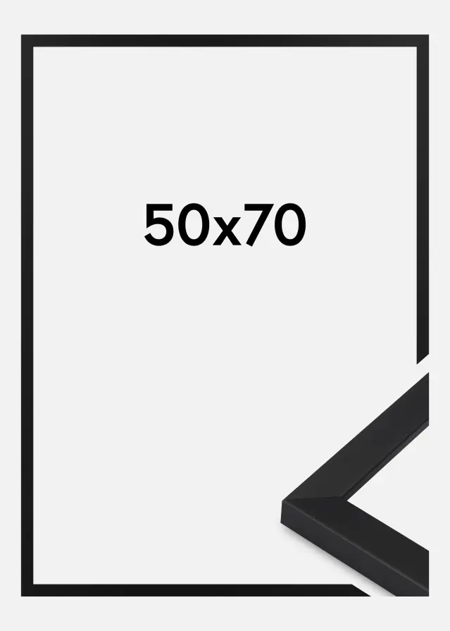 Raam Oban Akrüülklaas Must 50x70 cm