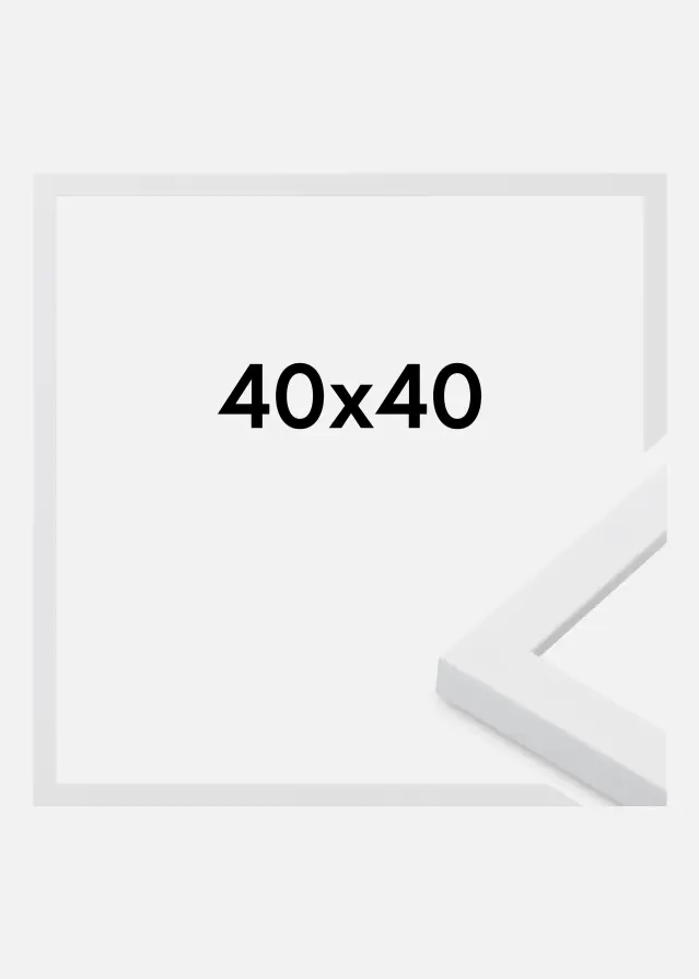 Raam Oban Akrüülklaas Valge 40x40 cm