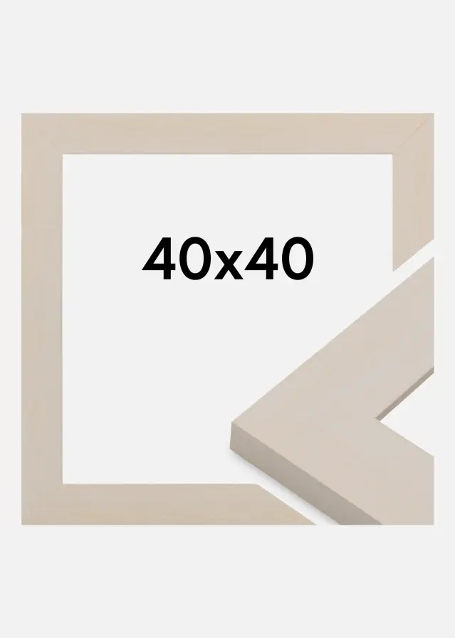 Raam Pembrokeshire Akrüülklaas Valge 40x40 cm