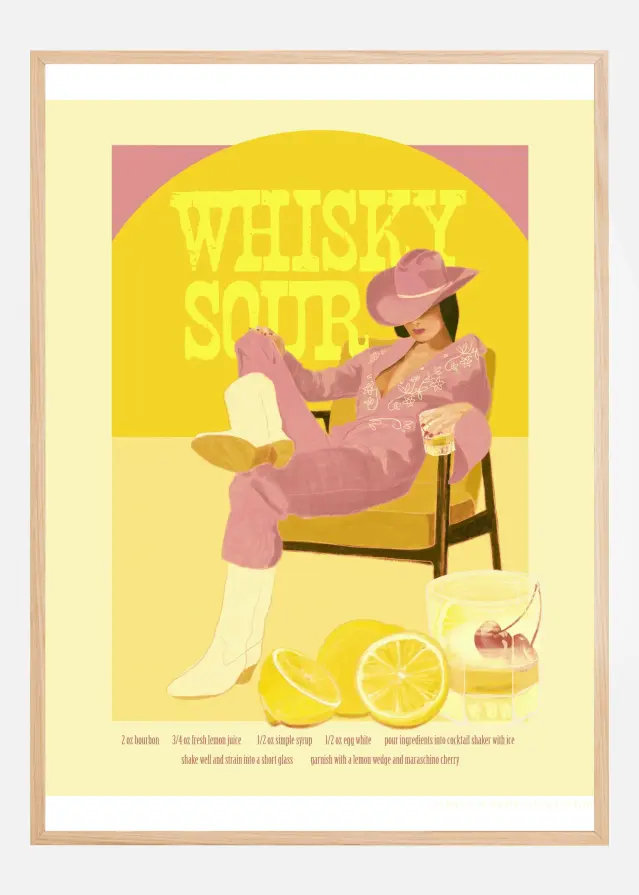 Jlr Whiskysour Pink Copy Plakat