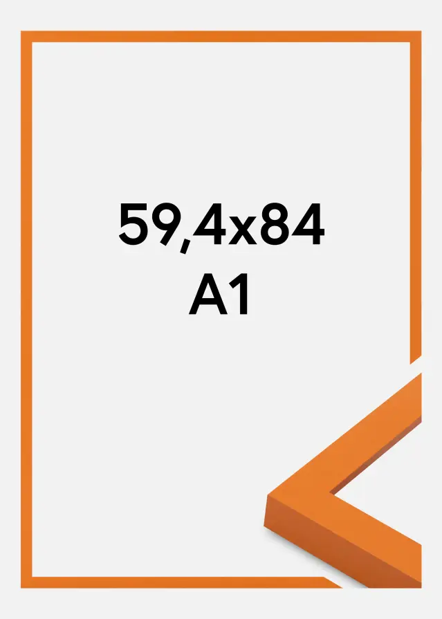 Raam Selection Akrüülklaas Orange 59.4x84 cm (A1)