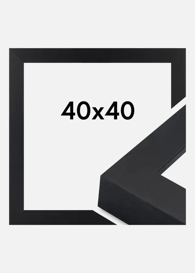 Raam Wells Akrüülklaas Must 40x40 cm