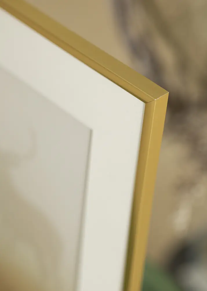 Raam New Lifestyle Kuldne 10x10 cm - paspartuu Valge 7x7 cm