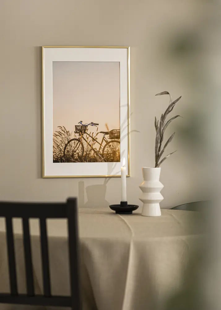 Raam New Lifestyle Kuldne 60x90 cm - paspartuu Valge 50x80 cm