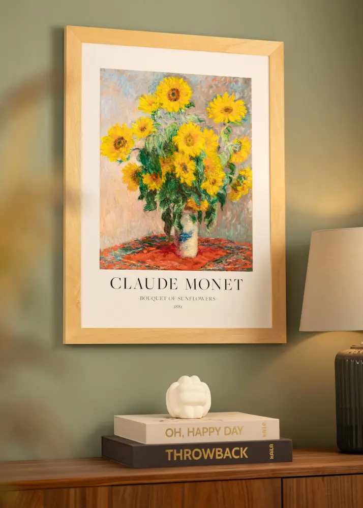Raam Juno Puit 40x50 cm - paspartuu valge 29,7x42 cm