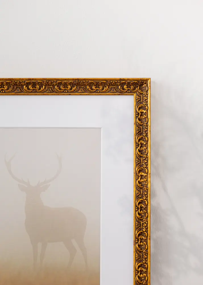 Raam Amber Akrylklaas Kuld 42x59,4 cm (A2)