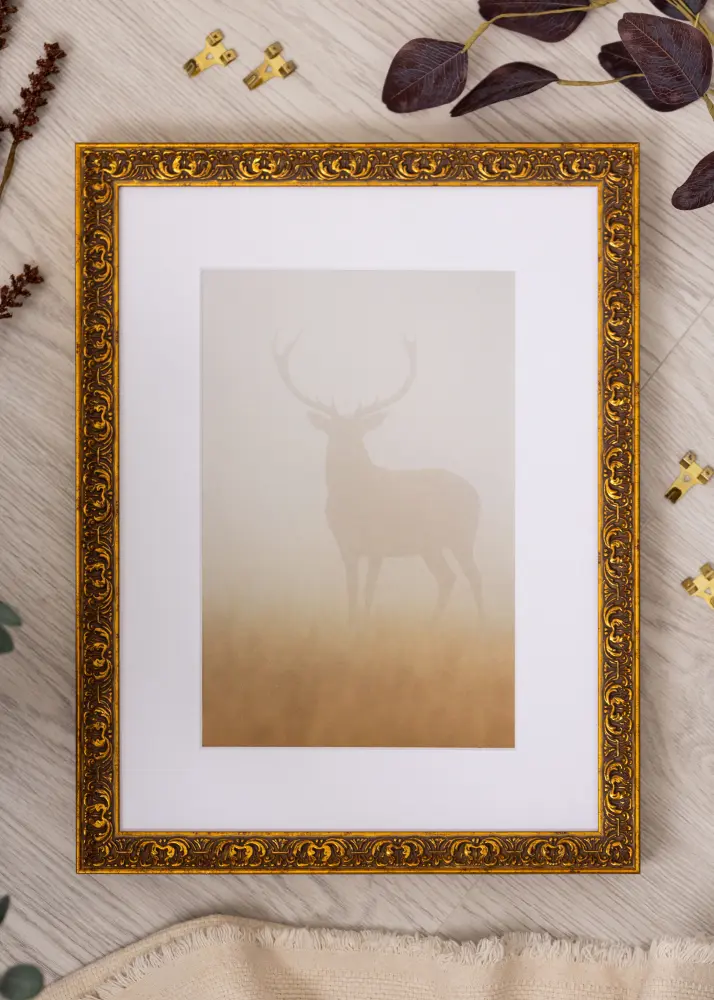 Raam Amber Akrylklaas Kuld 42x59,4 cm (A2)