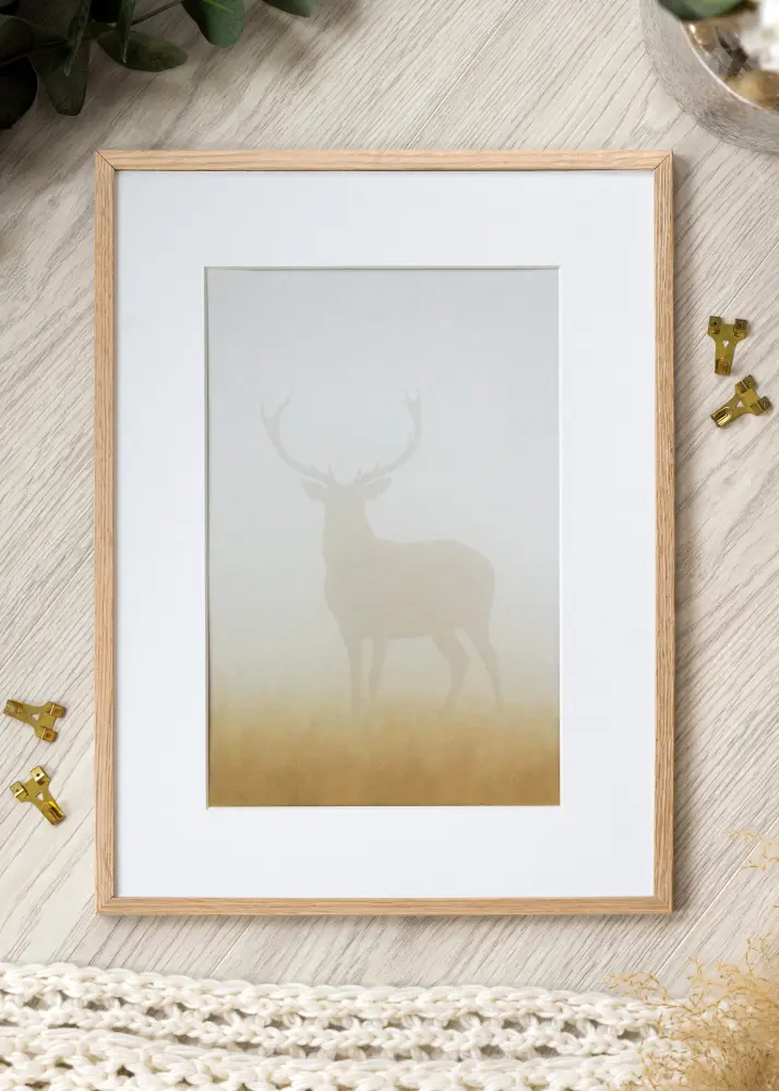 Raam ohuke tamm Akruulklaas 32,9x48,3 cm (A3+)