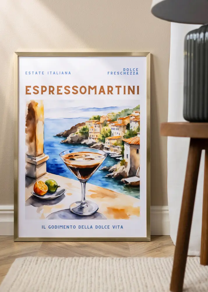 Raam Trendy Akruulklaas Kuldne 59,4x84 cm (A1)