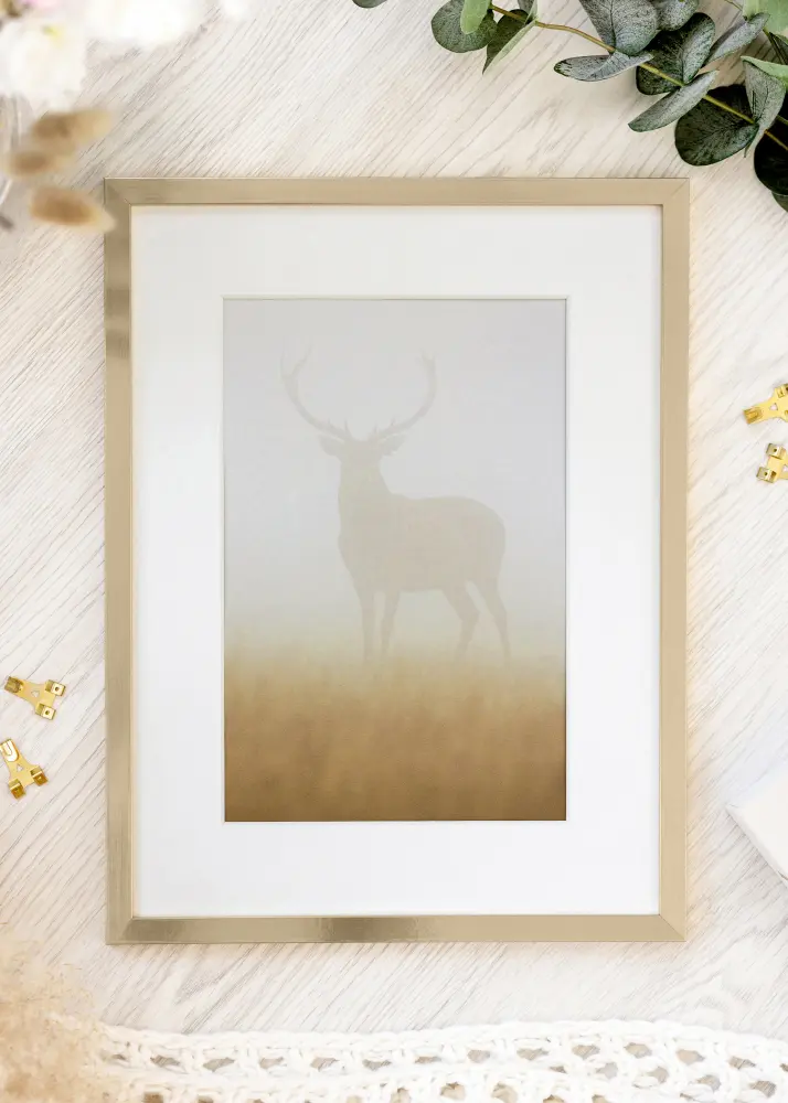 Raam Trendy Akruulklaas Kuldne 59,4x84 cm (A1)