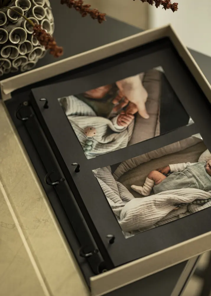 Albumi lehekulg jaoks KAILA Coffee Table Photo Album - 10 pakis mustad