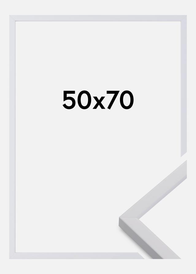Raam eksklusiivne valge 50x70 cm