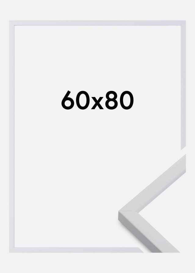Raam eksklusiivne valge 60x80 cm