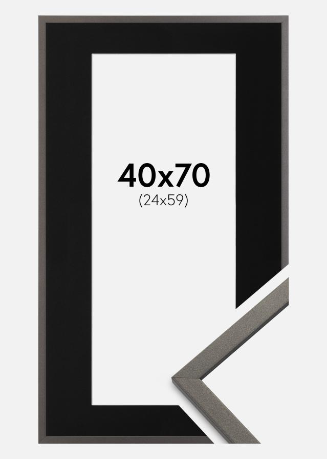 Raam Edsbyn grafiit 40x70 cm - paspartuu muster 25x60 cm