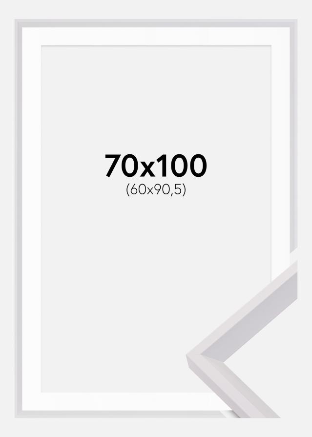 Raam Globe valge 70x100 cm - paspartuu valge 61x91,5 cm