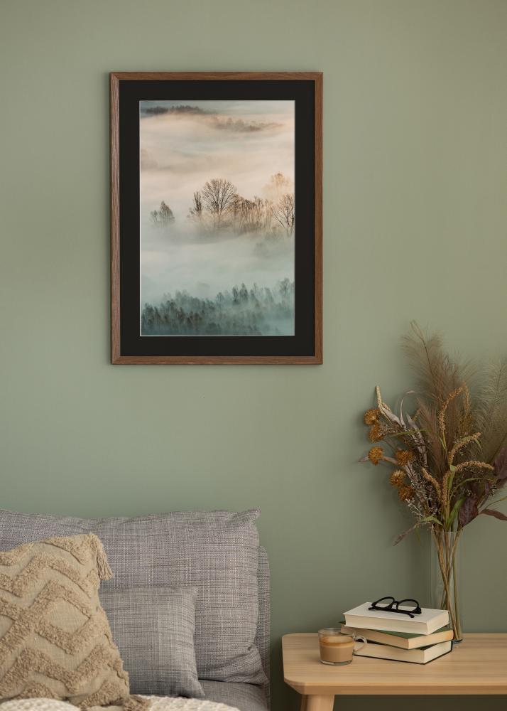 Raam Fiorito tume tamm 30x40 cm - paspartuu muster 21x30 cm