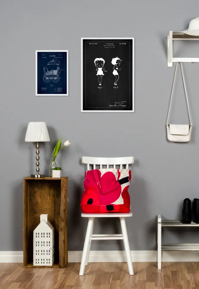 Patenteeritud joonistus - Betty Boop - muster Plakat