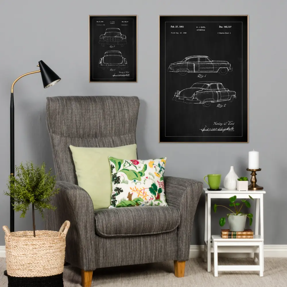 Patenteeritud joonistus - Cadillac II - muster Plakat