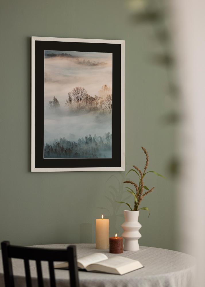 Raam Fiorito valge 40x60 cm - paspartuu muster 25x50 cm