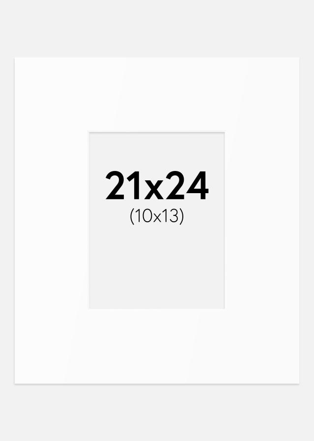 Paspartuu Valge Standard (Valge Südamik) 21x24 cm (10x13)