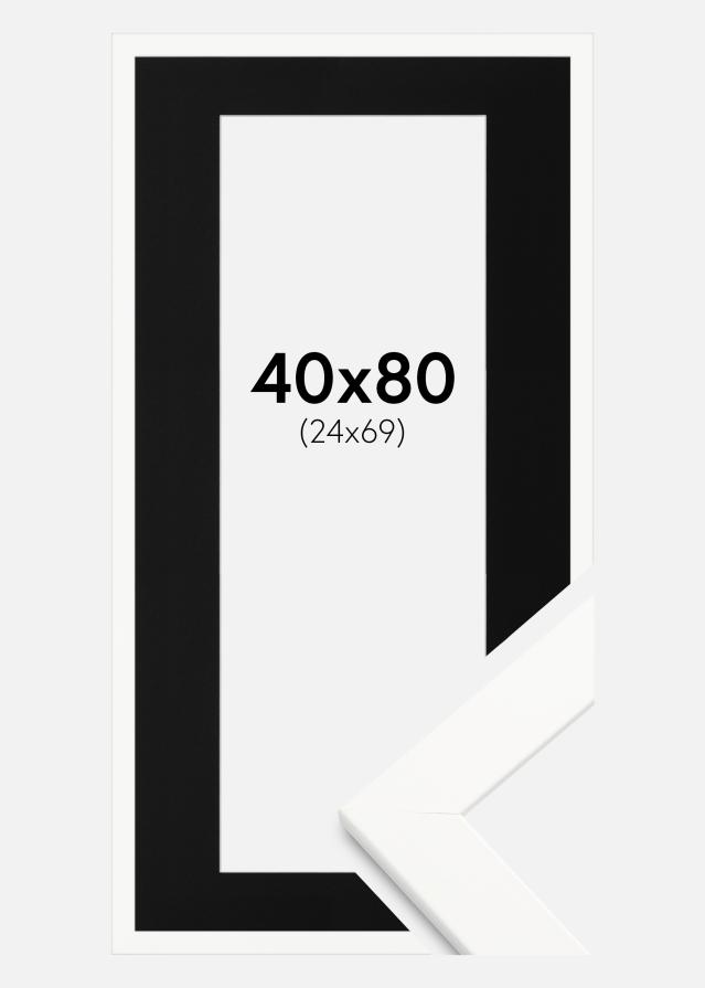 Raam Trendline valge 40x80 cm - paspartuu muster 25x70 cm