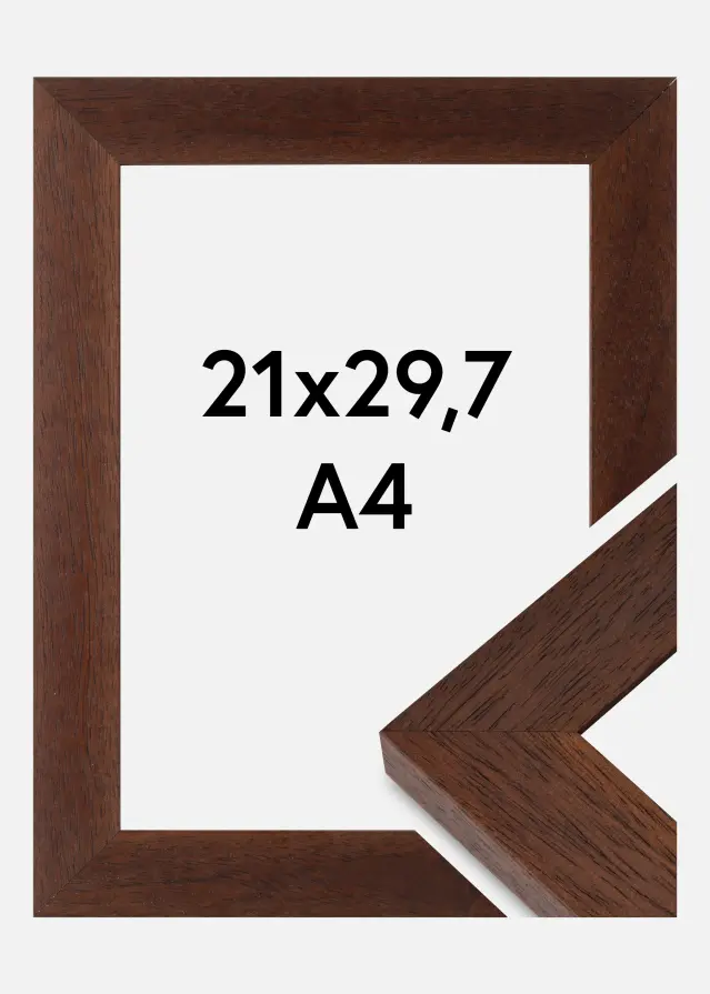 Raam Juno Akruulklaas tiigipuu 21x29,7 cm (A4)