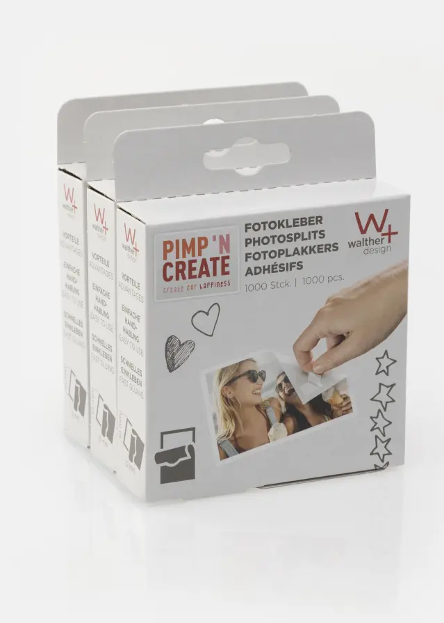 Walther foto teip 10x12 mm - 3 x 1000 tk