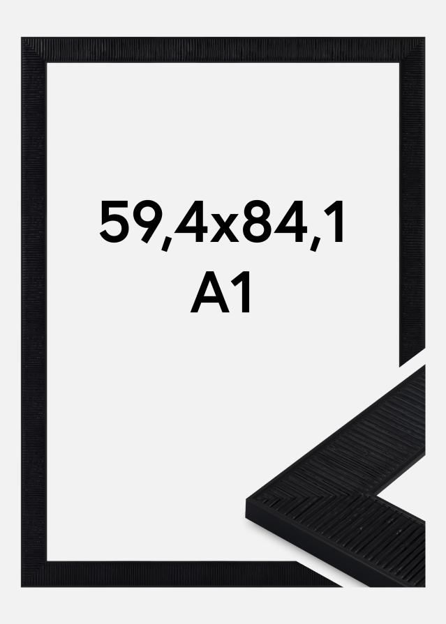 Raam Lund Akrüülklaas Must 59.4x84 cm (A1)