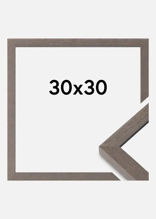 Raam Hermes Akruulklaas hall 30x30 cm