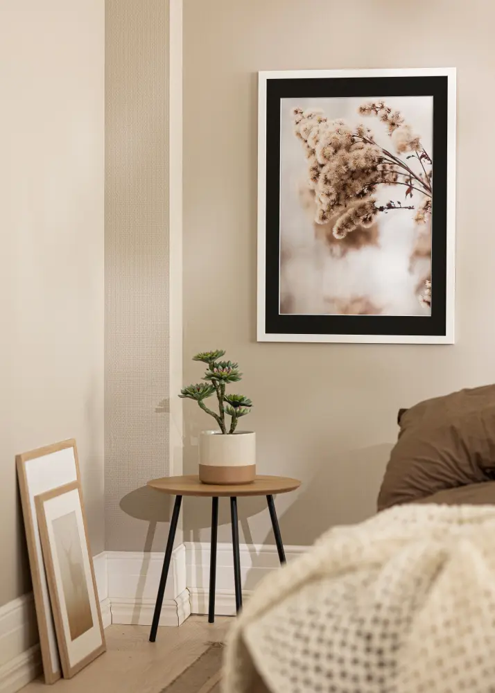 Raam White Wood 40x100 cm - paspartuu muster 30x90 cm