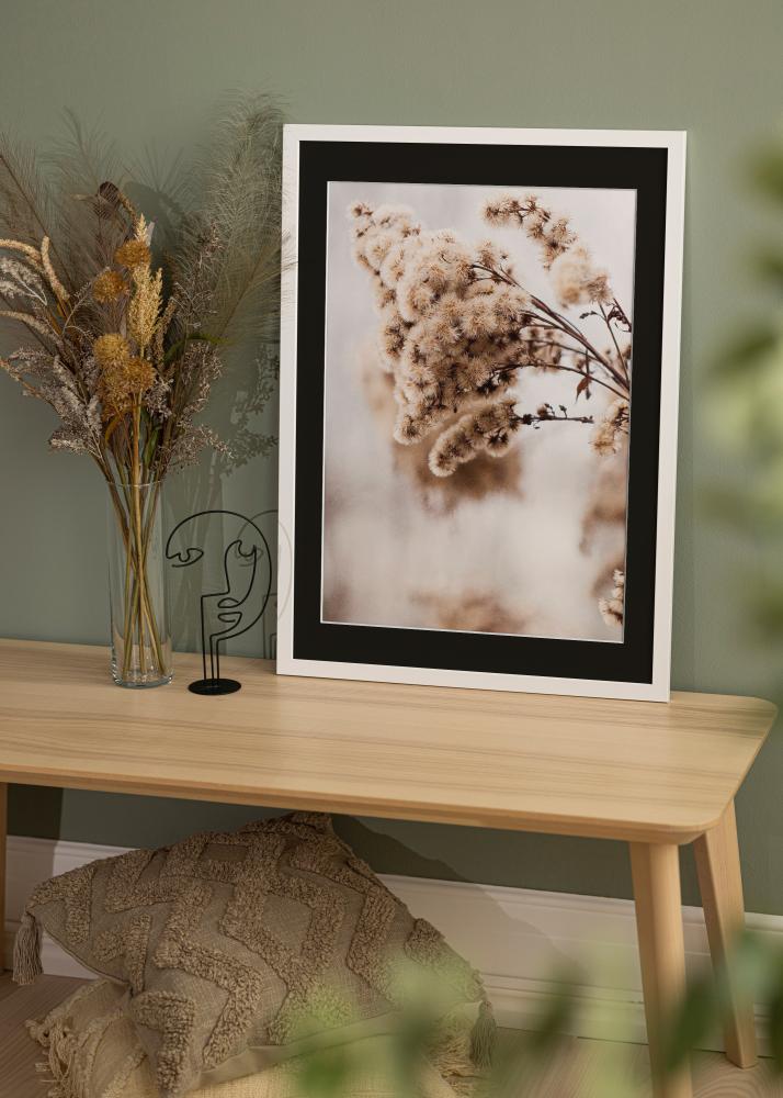 Raam White Wood 50x100 cm - paspartuu muster 30x80 cm