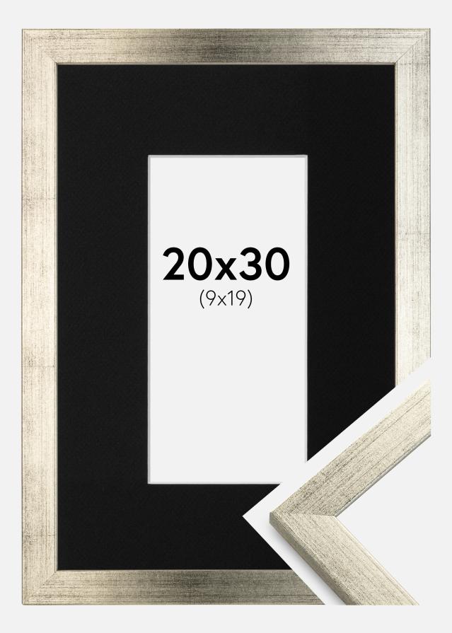 Raam stiilne hobedane 20x30 cm - paspartuu muster 10x20 cm