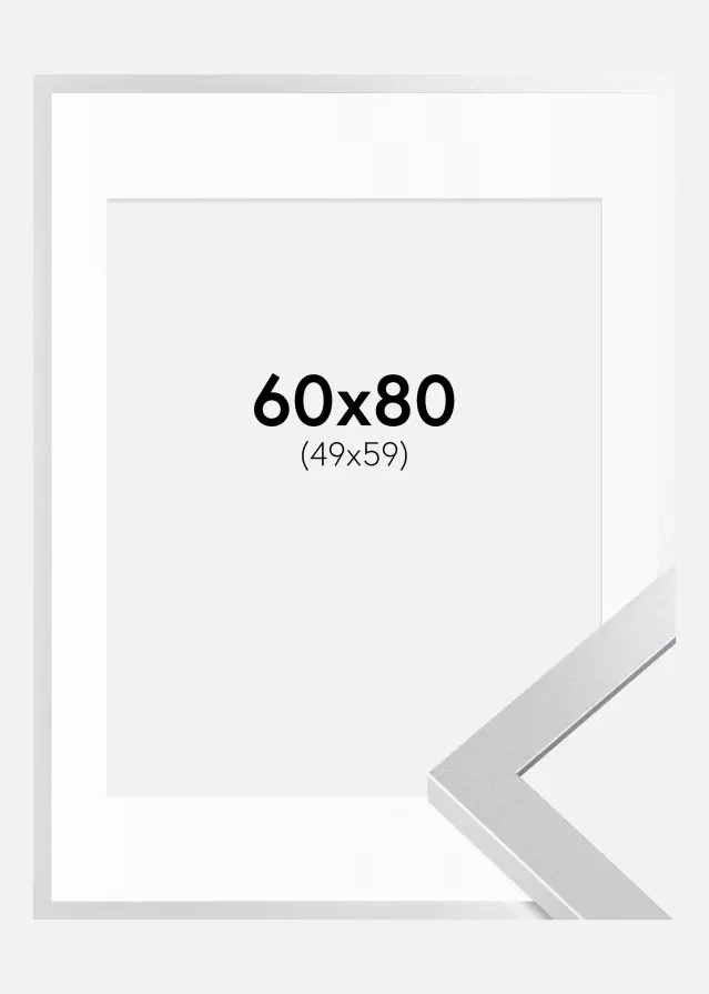 Raam Selection hobedane 60x80 cm - paspartuu valge 50x60 cm